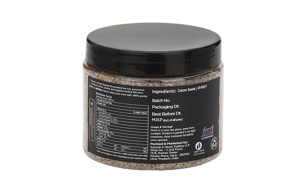 Salz & Aroma Carom Seeds    Plastic Jar  100 grams